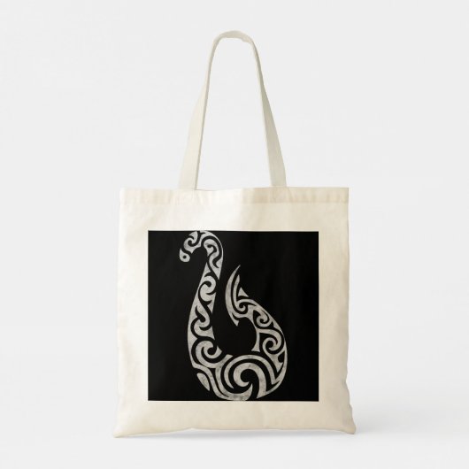 Maori New Zealand Polynesian Fish Hook Charm Gift Tote Bag (Achterkant)