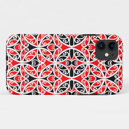  Maori New Zealand Tribal Art Pattern Case-Mate iPhone Case (Achterkant (horizontaal))