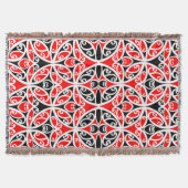 Maori New Zealand Tribal Art Pattern Deken (Voorkant)
