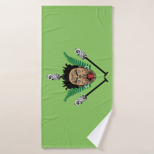Maori Nieuw-Zeeland Kiwi NZ Kunst Cultuur Badhanddoek