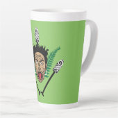 Maori Nieuw-Zeeland | Kiwi | NZ | Kunst | Cultuur Latte Mok (Rechterhoek)