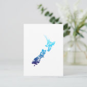 Maori Nieuw-Zeelandse kaart stam tattoo cadeau ide (Staand voorkant)