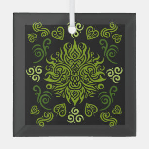 Maori Nieuw-Zeelandse kunst Glas Ornament