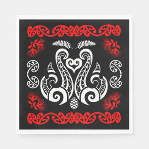Maori Nieuw-Zeelandse Kunst Servet