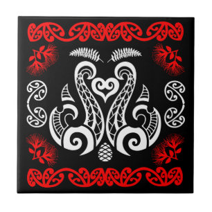 Maori Nieuw-Zeelandse kunst Tegeltje