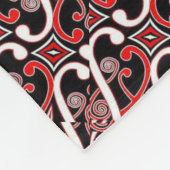 maori-ontwerp fleece deken (Hoek)