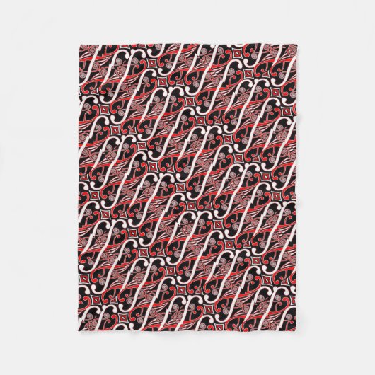 maori-ontwerp fleece deken (Voorkant)