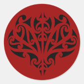 Maori-ontwerp Ronde Sticker (Voorkant)