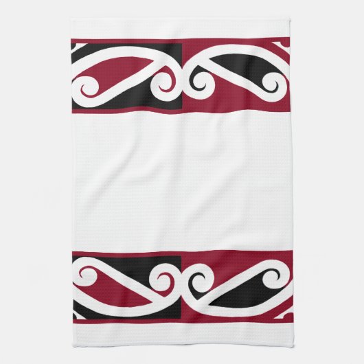 Maori Pattern Koru Theedoek (Verticaal)