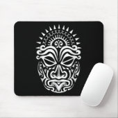 Maori Polynesiaans Tattoo Haka Dance Face Mask Hea Muismat (Met muis)