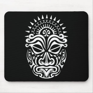 Maori Polynesiaans Tattoo Haka Dance Face Mask Hea Muismat