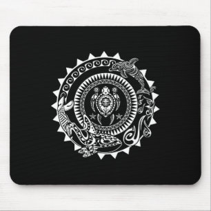 Maori Polynesiaans Tattoo Orca Dolphin Turtle Scub Muismat