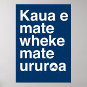Maori Proverb Poster (Voorkant)