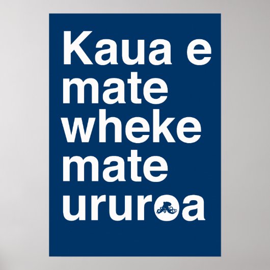 Maori Proverb Poster (Voorkant)