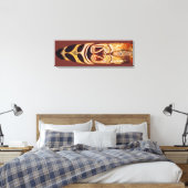 Maori Schild van Stamouderschap in Canvas Afdruk (Insitu (Slaapkamer))