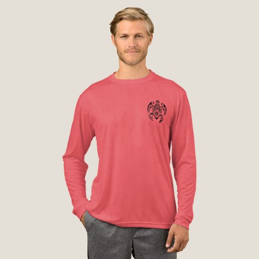 Maori-schildpad Tri-Blend Shirt (Voorkant)