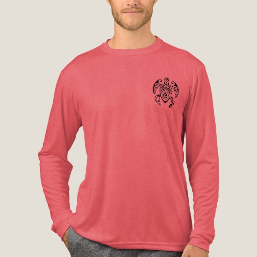 Maori-schildpad Tri-Blend Shirt (Voorkant volledig)