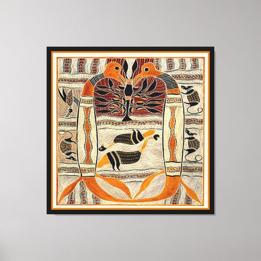 Maori-stam Dierlijke Geesten Canvas Afdruk (Voorkant)