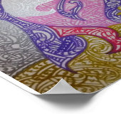Maori-stam Kunst1 Poster (Hoek)