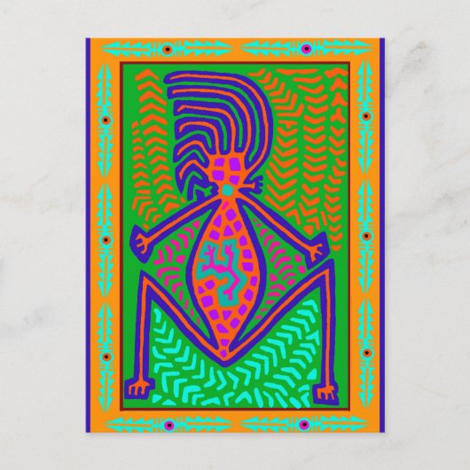 Maori-stam-moeder van de wereld briefkaart (Voorkant)