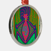 Maori-stam-moeder van de wereld metalen ornament (Rechts)