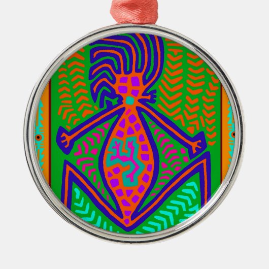 Maori-stam-moeder van de wereld metalen ornament (Voorkant)
