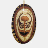 Maori Stammesritueel Masker Keramisch Ornament (Links)