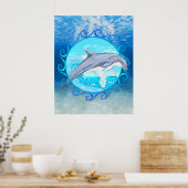 Maori Sun Dolphin Poster (Keuken)