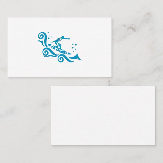 Maori Surfer met Waves Gift Idee Visitekaartje (Voorkant / Achterkant)