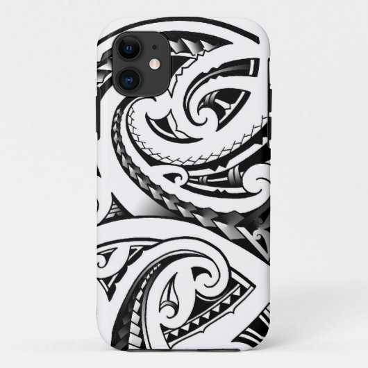 Maori tattoo design Nieuw-Zeelandse moko Case-Mate iPhone Case (Achterkant)
