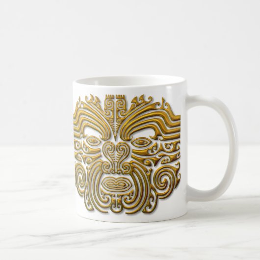 Maori Tattoo - Gold Koffiemok (Rechts)