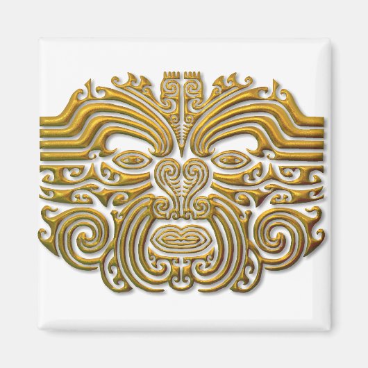 Maori Tattoo - Gold Magneet (Voorkant)