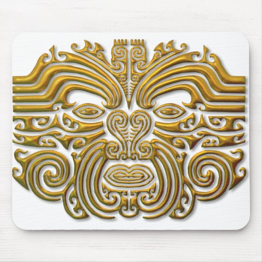 Maori Tattoo - Gold Muismat (Voorkant)