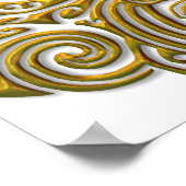 Maori Tattoo - Gold Poster (Hoek)