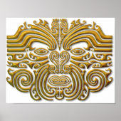 Maori Tattoo - Gold Poster (Voorkant)
