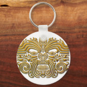 Maori Tattoo - Gold Sleutelhanger (Voorkant)