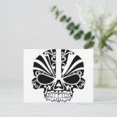 Maori Tattoo Masker Briefkaart (Staand voorkant)