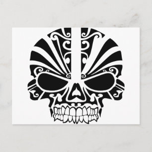 Maori Tattoo Masker Briefkaart