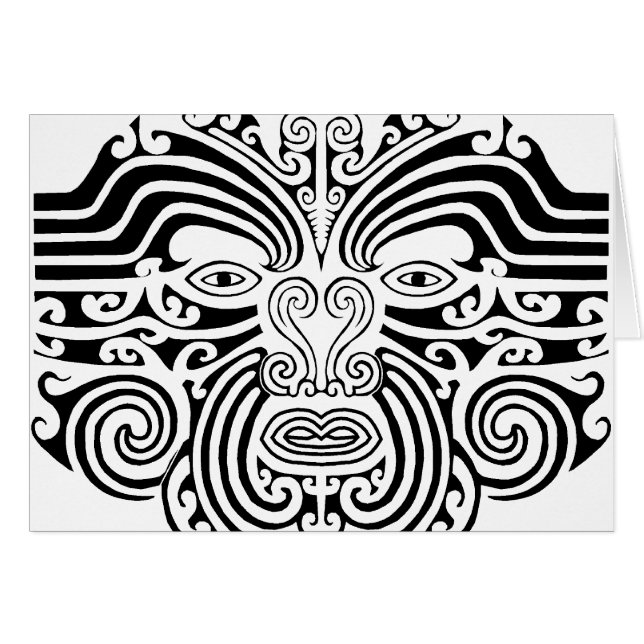 Maori-Tattoo - zwart en wit (Voorkant Horizontaal)