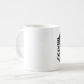 Maori-Tattoo - zwart en wit Koffiemok (Voorkant links)