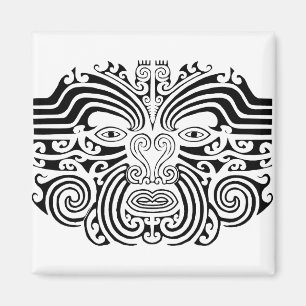 Maori-Tattoo - zwart en wit Magneet