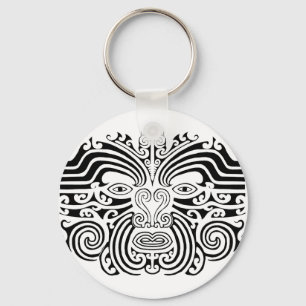 Maori-Tattoo - zwart en wit Sleutelhanger