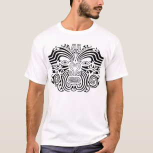 Maori-Tattoo - zwart en wit T-shirt