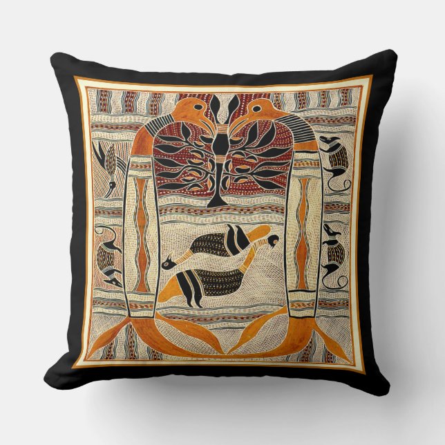 Maori Tribal Animal Spirits Kussen (Voorkant)