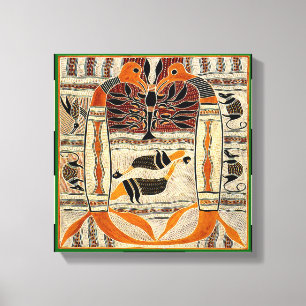 Maori Tribal Folklore Canvas Afdruk