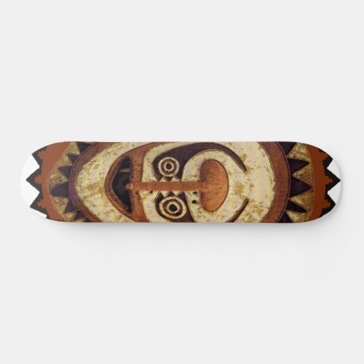 Maori Tribal Mask Skateboard (Horizontaal)