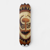 Maori Tribal Mask Skateboard (Voorkant)