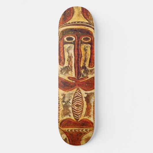 Maori Tribal Shield Skateboard (Voorkant)