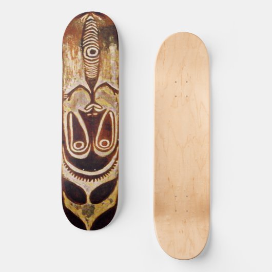 Maori Tribal Shield Skateboard (Voorkant)