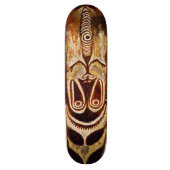 Maori Tribal Shield Skateboard (Verticaal)